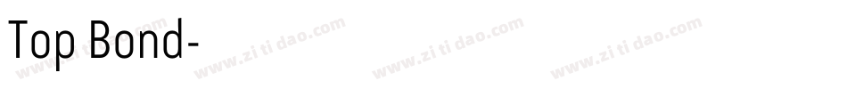 Top Bond字体转换